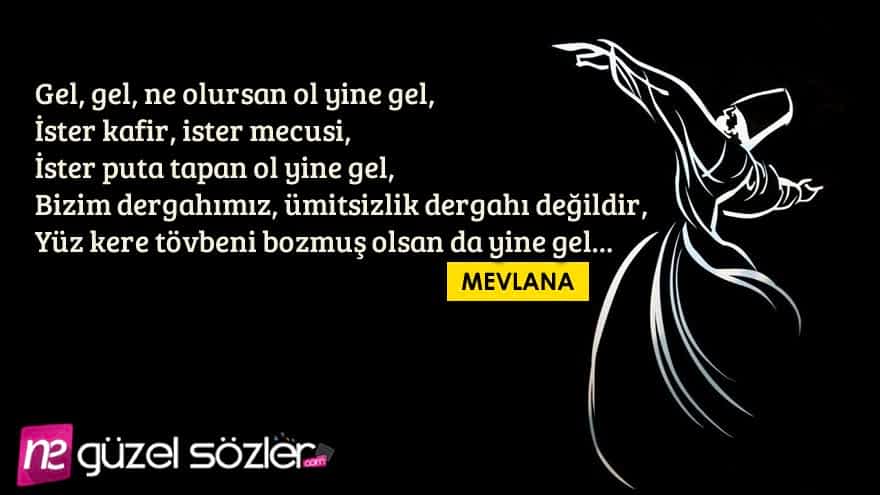 Mevlana Şiir Sözleri