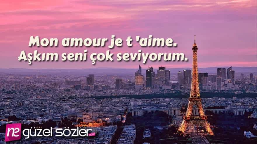 Fransızca Aşk Sözleri ve Türkçe Anlamları