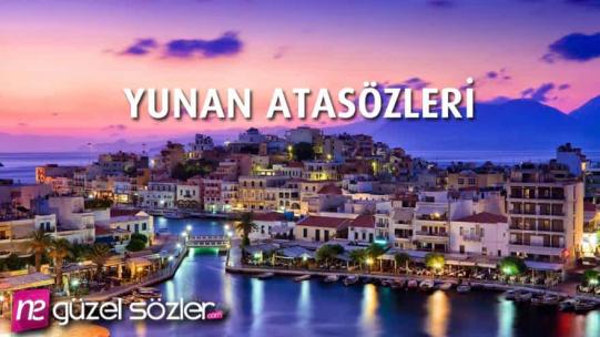 Yunan Atasözleri