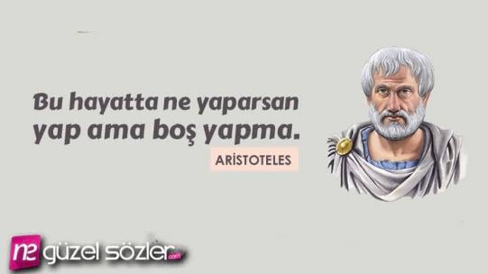 Aristoteles Sözleri