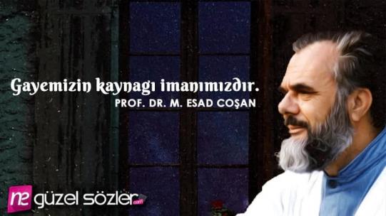 Prof. Dr. Mahmud Esad Coşan Sözleri