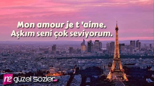Fransızca Aşk Sözleri