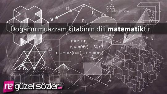 Matematik İle İlgili Sözler